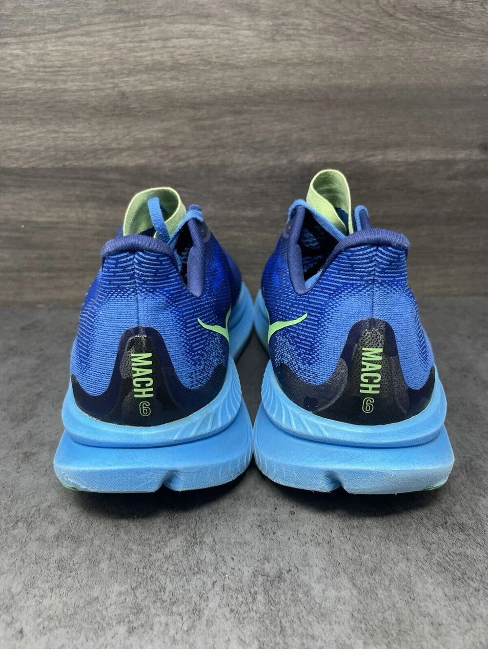 HOKA Mach 6 Virtual Blue Bellwether Blue Mens Size 14 Running Shoes Sneakers